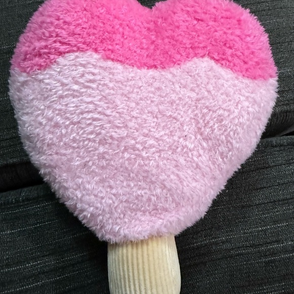 Pink Heart Plush Pillow - Picture 2 of 2